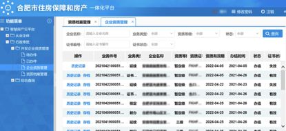 合肥市开发企业资质管理系统开发完成 并正式上线运行